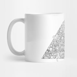 Pyramid cute doodle design by shoosh Mug